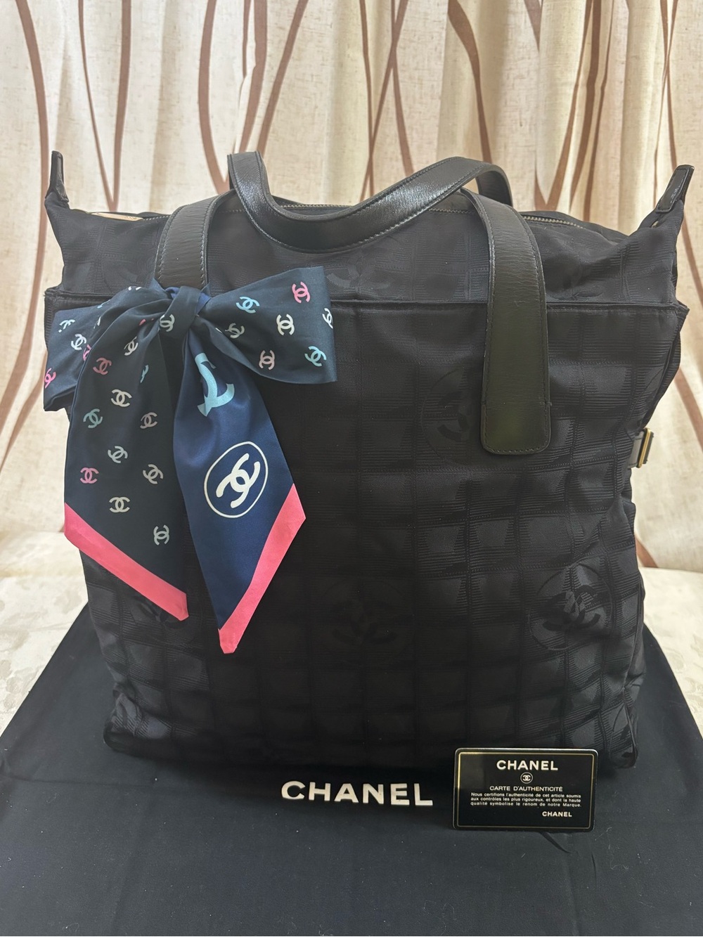 🆕 Chanel XL New Travel LineGM Tote Bag, Like New👜